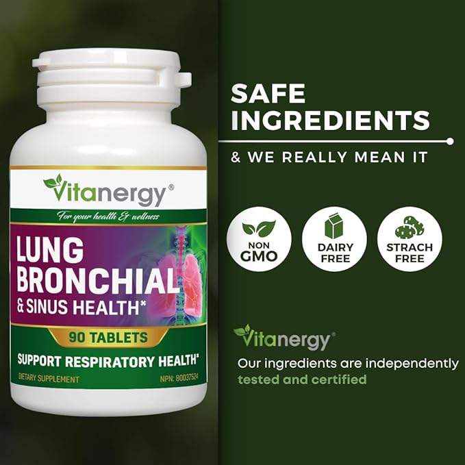 Sinus & Bronchial Health– Potent NAC, 90 Tablets-