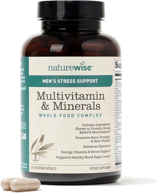 NatureWise Multivitamin for Men + Stress 60 Capsules[1-Month Capsules[1-Month Supply]