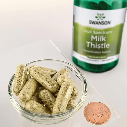 Swanson Milk Thistle (100 Capsules, 500mg Each) 2 Pack