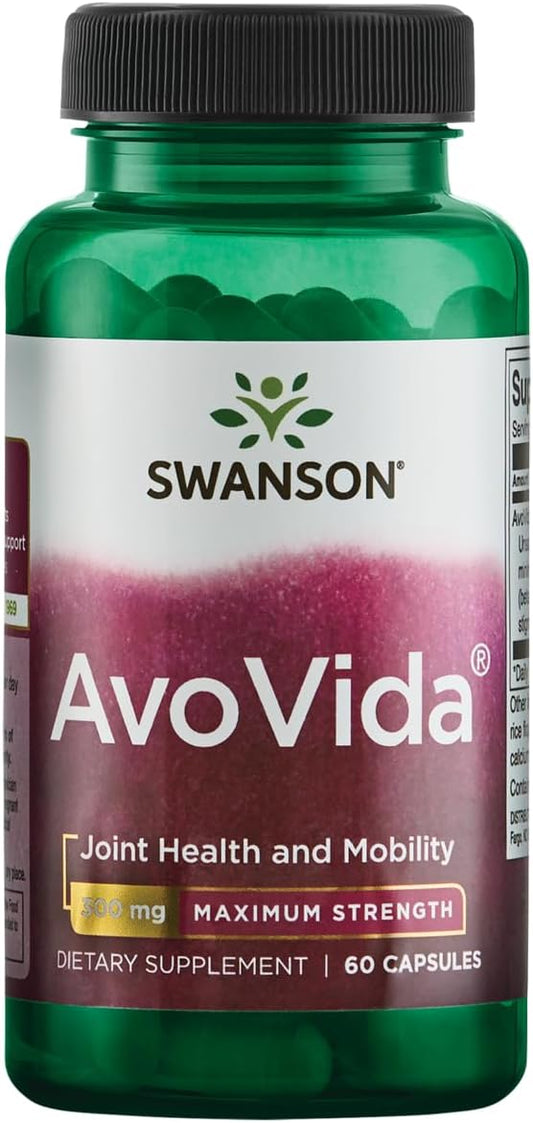 Swanson Avocado Soy AvoVida Maximum Strength 300 mg 60 Capsules