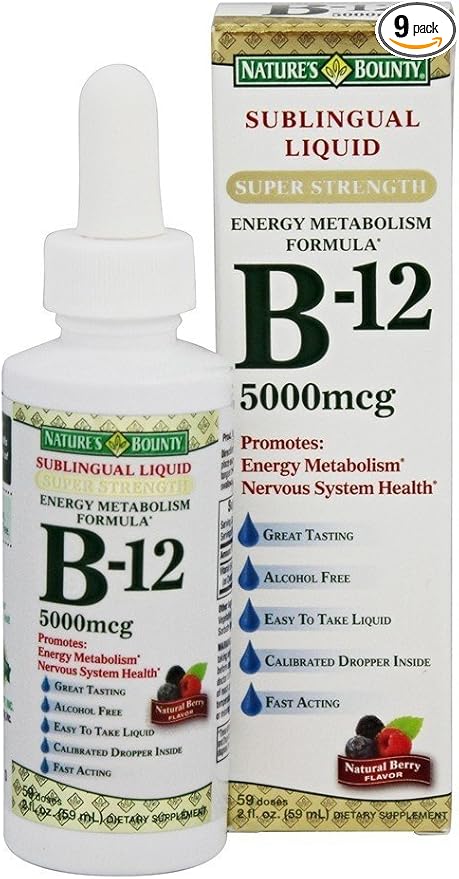 Nature's Bounty B-12 5000 mcg Sublingual 2 oz 9)