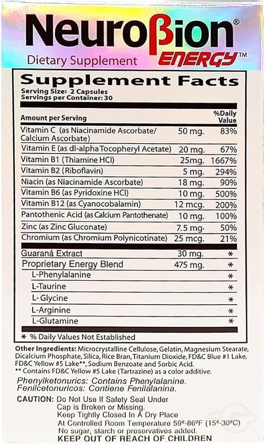 Neurobion Energy 60 Caps. May Help