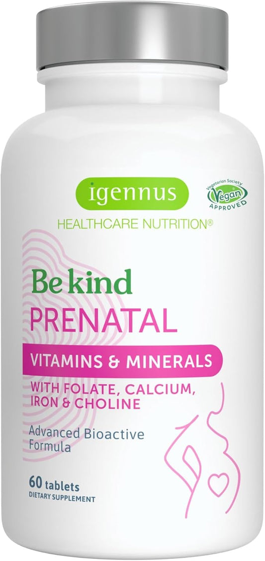 Methylated Prenatal Multivitamin, Folate for MTHFR, 60 Tablets,