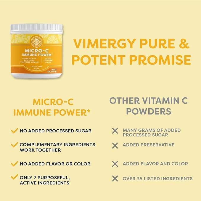Vimergy Micro-C Immune Power TM * 125g – 69 servings 1000mg/serving –