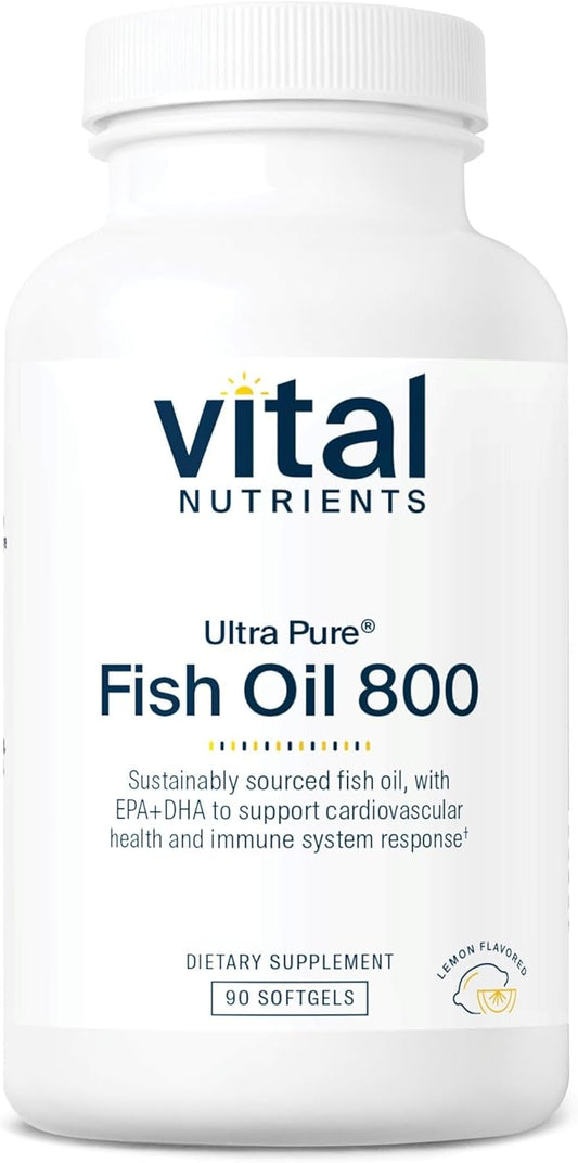 Vital Nutrients Ultra Pure® Fish Oil 800 Omega-3 Fatty 90 Softgels