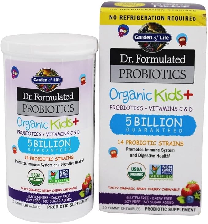 Garden of Life Kids Probiotics Gummies, Chewables 3 Billion 5 Billion
