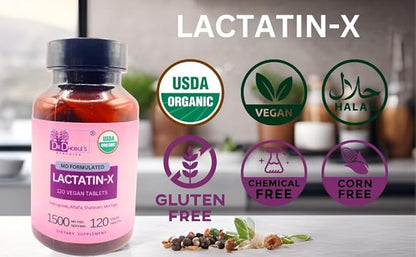 Lactatin - X - MD Formulated, 1500 Mg/Serving, 120 Vegan