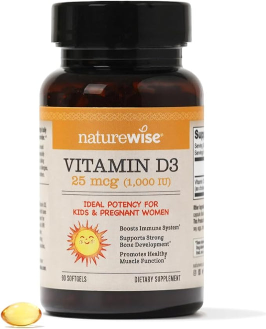 NatureWise Vitamin D3 1000iu (25 mcg) 90 Count