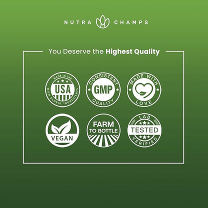 NutraChamps Super Greens Powder Premium Superfood | 20+ Organic Green Veggie Whole Foods | Wheat Grass, Spirulina, Chlorella | Antioxidant, Digestive Enzyme & Probiotic Blends (9.0 Oz, Berry)