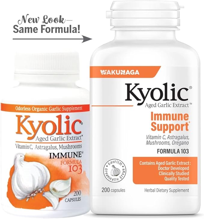 Kyolic Aged Garlic Extract Formula 103 200 Capsules