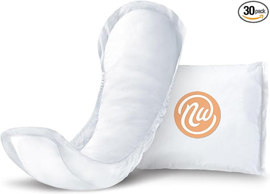 Incontinence Pads for Women, Skin-Safe Design, 10 in, 30 Count, 1 Pack