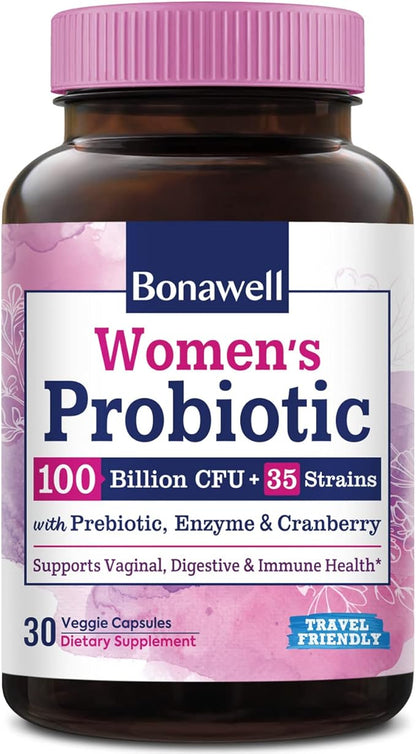 Bonawell Probiotics for Women 100B, 30 Veggie