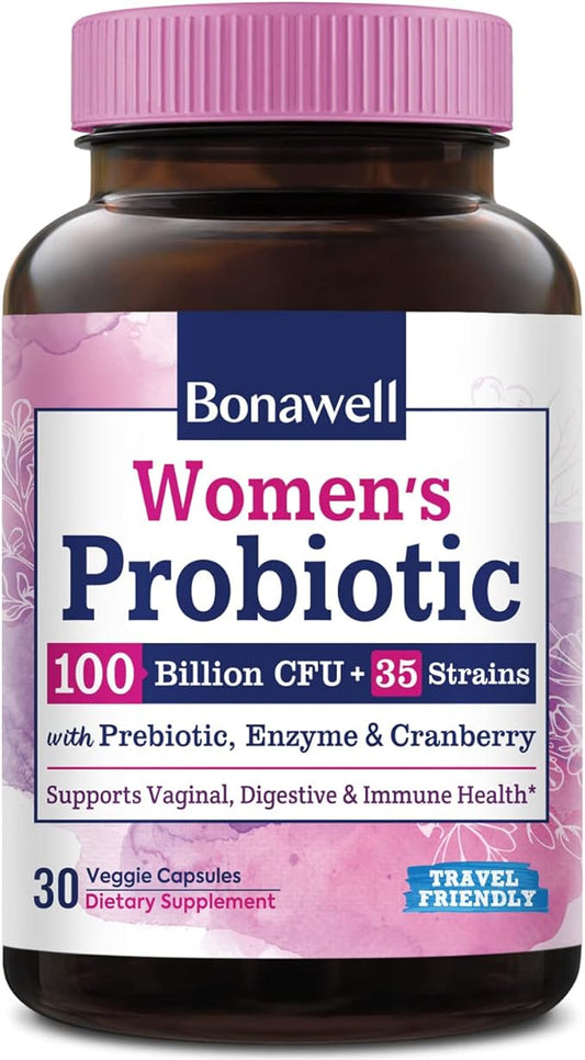 Bonawell Probiotics for Women 100B, 30 Veggie