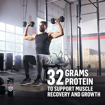 Muscle Milk Genuine Protein Powder, Strawberries 1.93 Pounds, 12 Servings, 32g Protein, 3g Sugar,