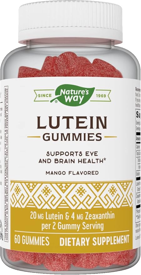 Nature's Way Lutein Gummies with Zeaxanthin, 60 Count