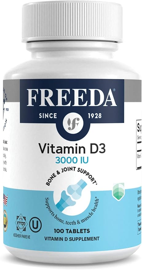 FREEDA Vitamin D3-3000 IU 100 Tiny