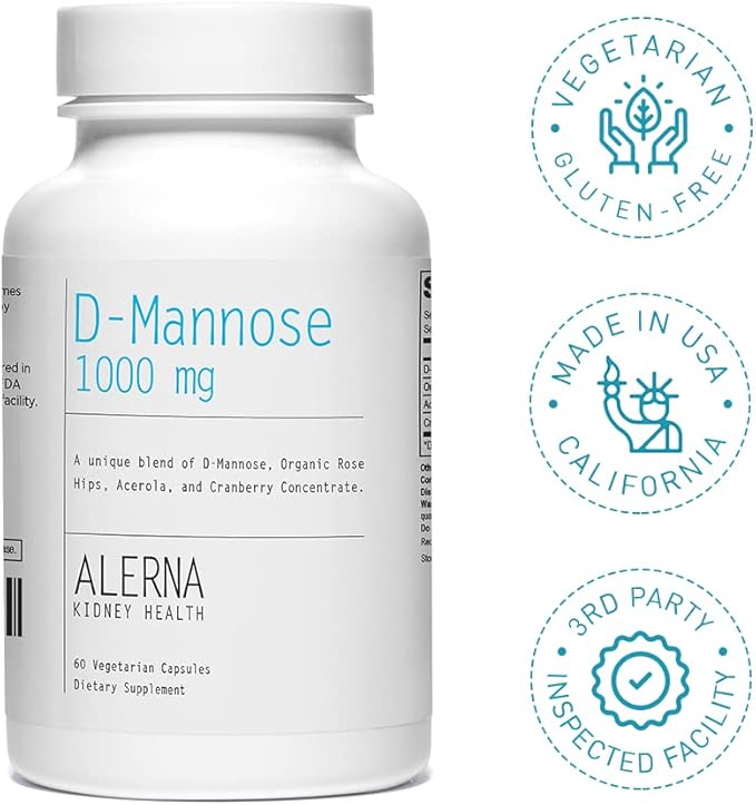 D-Mannose 1000 mg 60 Vegetarian 3)