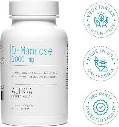 D-Mannose 1000 mg 60 Vegetarian 3)