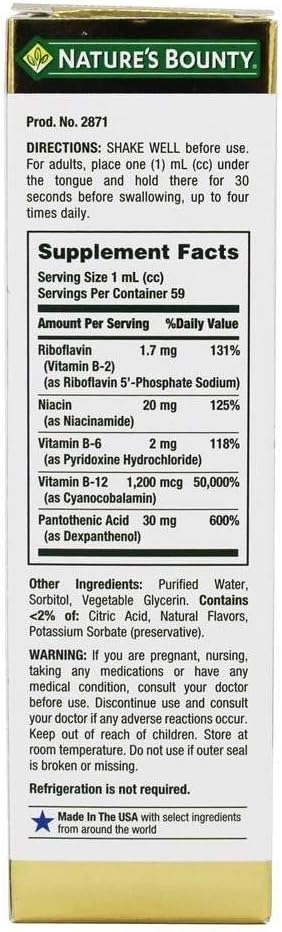 Nature's Bounty B Complex with B12 2 Fl
