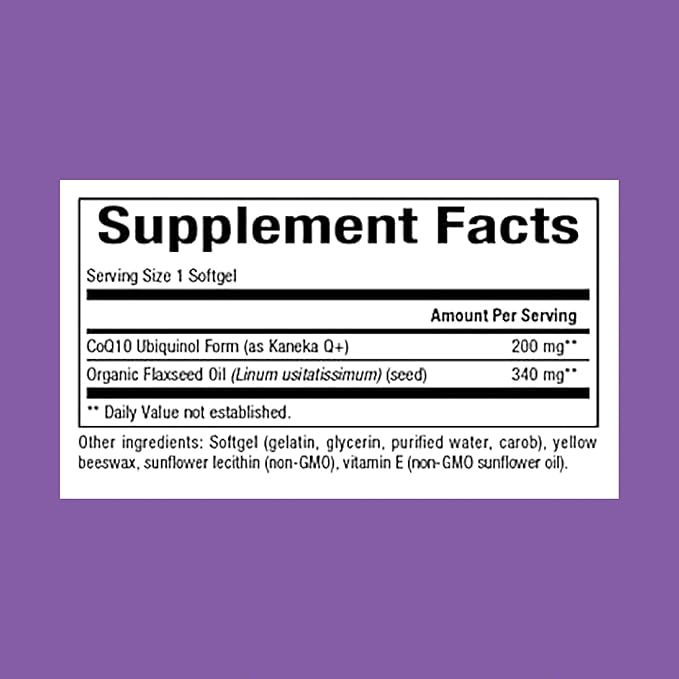 Natural Factors, Ubiquinol Active CoQ10 200 Q10 Supplement 200mg, 30 30 Count 1)