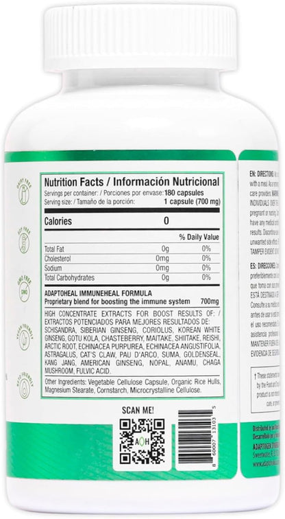 Immuneheal – Adaptogen, Immune System Booster (180 Capsules)