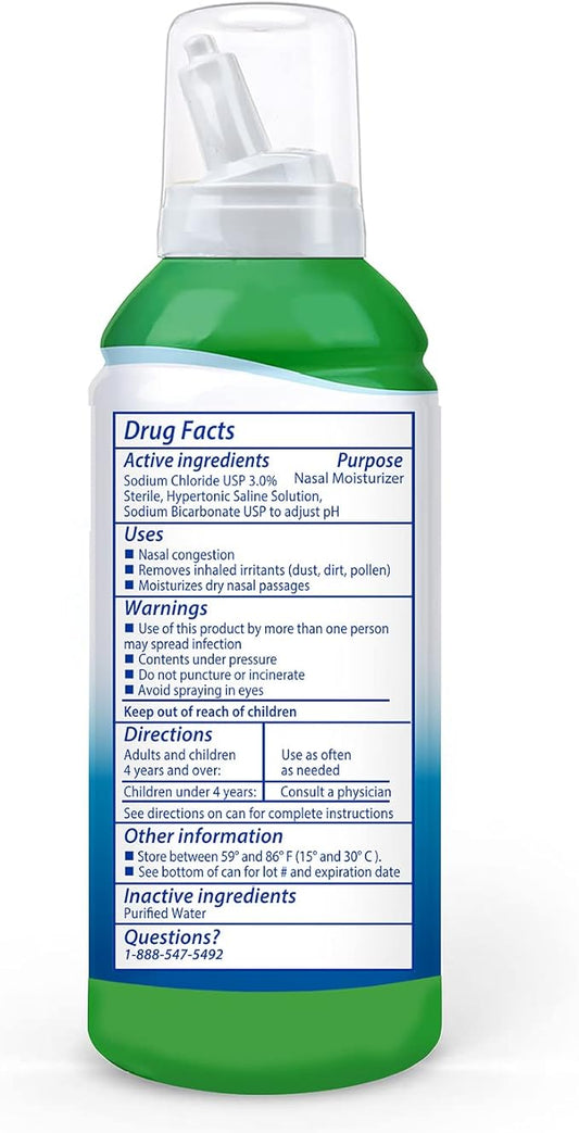 SinuCleanse Allergy & Sinus Sterile Saline 4.6 Oz (2 Pack),