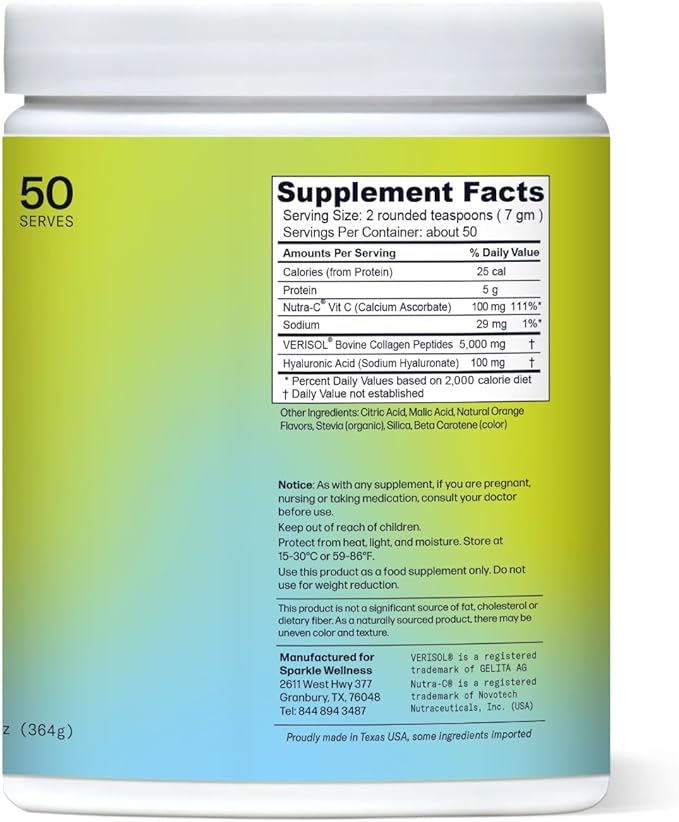 Hydrolyzed Collagen Powder [50-Serves] VERISOL