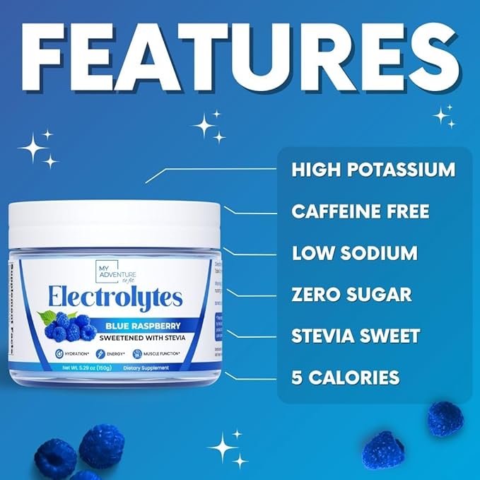 Zero Sugar - Blue Raspberry Electrolytes 37 Servings
