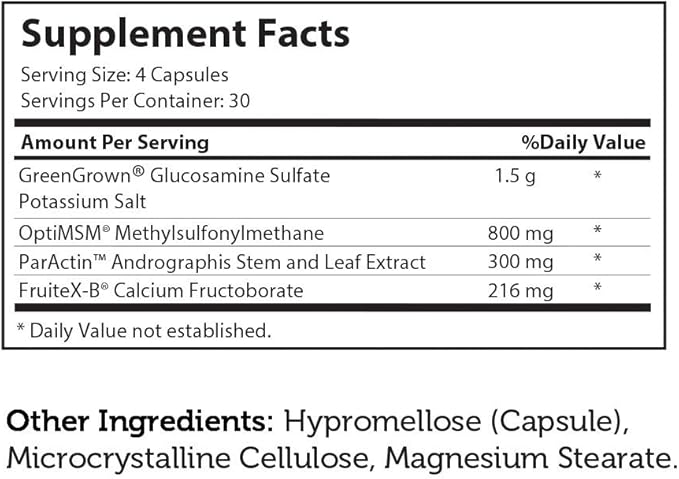 Zahler SynerG, Advanced Glucosamine Sulfate Joint 120 Capsules