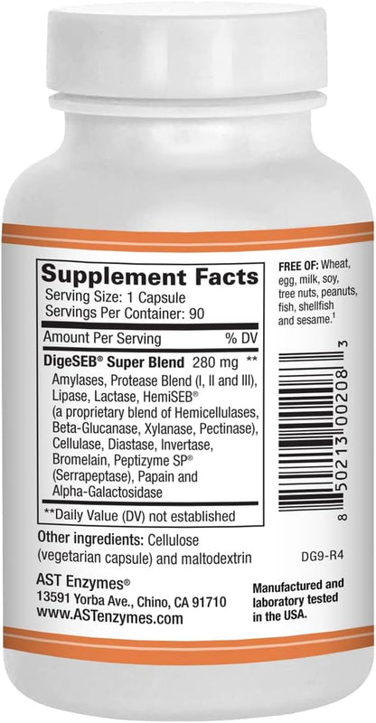 AST Enzymes Digest-GI Digestive Enzyme (90 x 2) Vegetarian