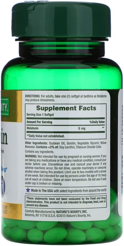 Nature's Bounty Super Strength Melatonin 5mg 90 ea