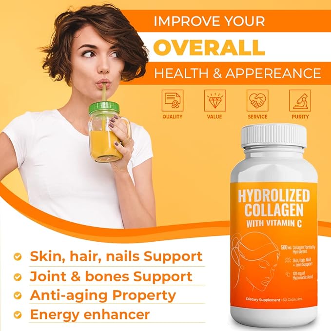 Hydrolyzed Collagen Powder Supplement 200gr (Capsules)