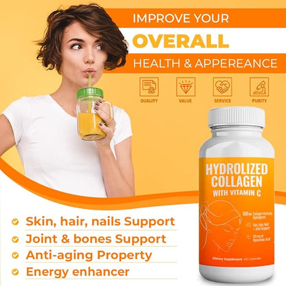 Hydrolyzed Collagen Powder Supplement 200gr (Capsules)