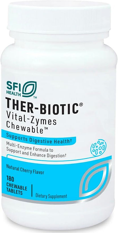 Klaire Labs Vital-Zymes Digestive Enzymes Chewable (180 Tablets)
