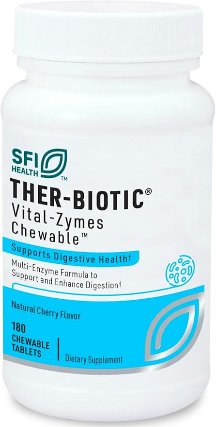 Klaire Labs Vital-Zymes Digestive Enzymes Chewable (180 Tablets)