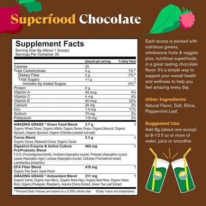 Amazing Grass Greens Superfood Powder: Greens 30 Servings