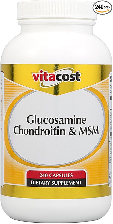 Vitacost Glucosamine Chondroitin& MSM 240 Capsules