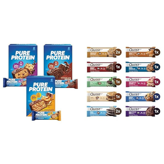 Pure Protein Bars Variety Pack 18 Bars 12 Bars,