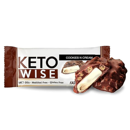 Keto Wise Fat Bombs - Cookies N Cream 16 Count (Pack of 1)