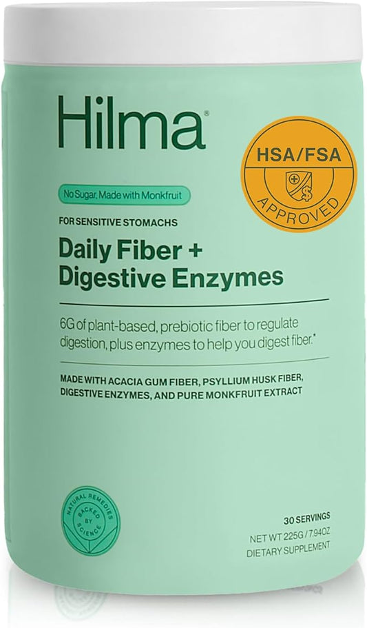 Hilma Daily Fiber + Digestive Enzymes 30 Servings