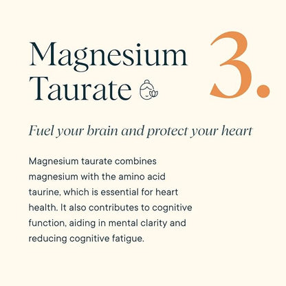 Ora Organic Magnesium Complex Powder Supplement - 4-in-1 Magnesium: Glycinate, Taurate, Malate & Citrate | Vegan, Gluten-Free | Tangerine Flavor | Calm Support for Sleep, Stress & Muscles | 30 Serving