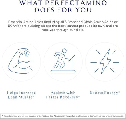 BodyHealth PerfectAmino (300 Tablets) Essential Amino Acid Supplement with BCAA and EAA, Muscle Recovery, Boost Energy & Stamina, 99% Utilization, Vegan Branched Chain Protein Pre/Post Workout