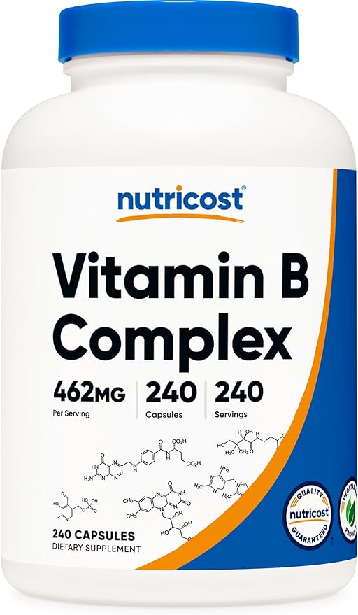 Nutricost Vitamin B Complex 460mg, 240 Capsules
