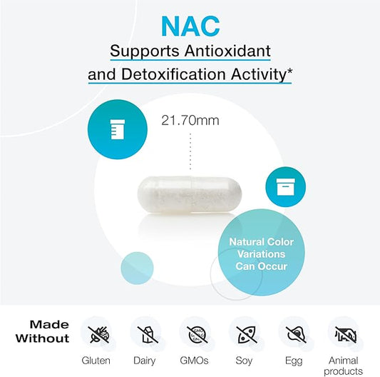XYMOGEN NAC N-Acetyl-Cysteine 600mg (60 Capsules)