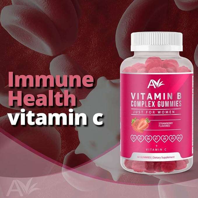 Avilana Vitamin B Complex Just B12, B7 B7 (Biotin), B6, B3 B3 (Niacin), B5, B6, B6, B8, B8, B9 B9 (Folate)s, (1 Pack)