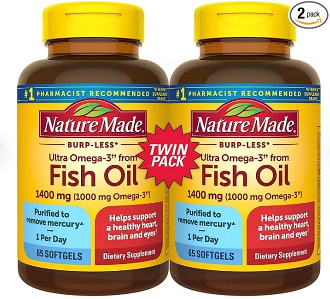 Burp-Less Ultra Omega 3 from Fish 1400 mg. (65 ct., 2pk.)