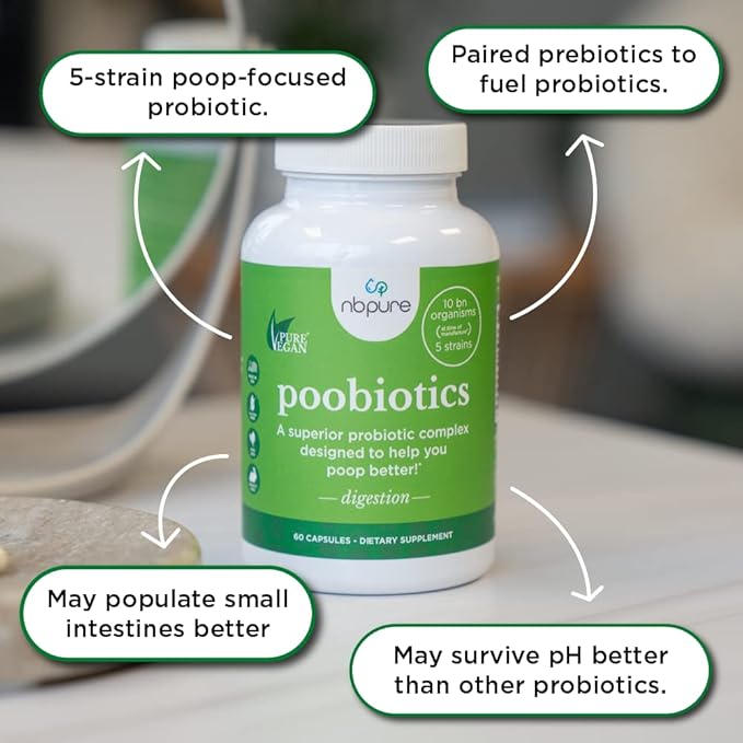 nbpure Poobiotics, Vegan Pre & Probiotics