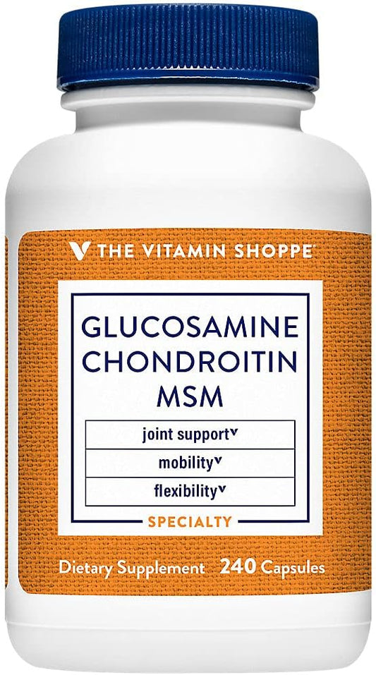 The Vitamin Shoppe Glucosamine, Chondroitin, MSM (240 Capsules)