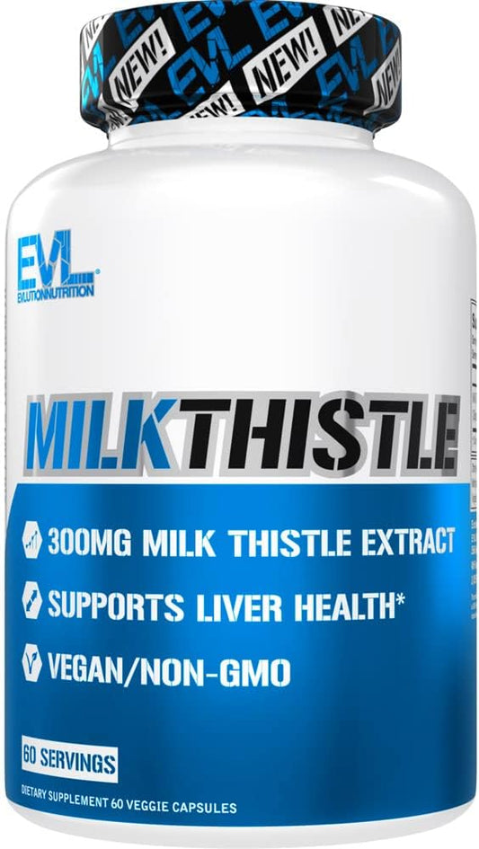 EVL Silymarin Milk Thistle Capsules 60 Non-GMO