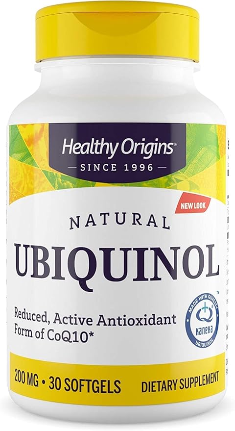 Healthy Origins Ubiquinol (Active form of CoQ10), 200 200 mg CoQ10 - 30 Softgels